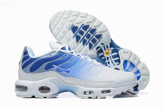 Cheap Nike Air Max Plus White Blue Men's TN Shoes-203 - Click Image to Close